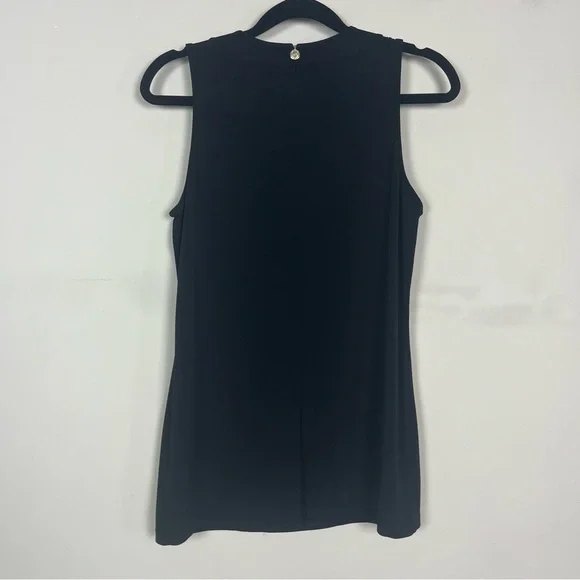 MICHAEL MICHAEL KORS SLEEVELESS CUT OUT TOP IN BLACK SIZE SMALL - Picture 8 of 10